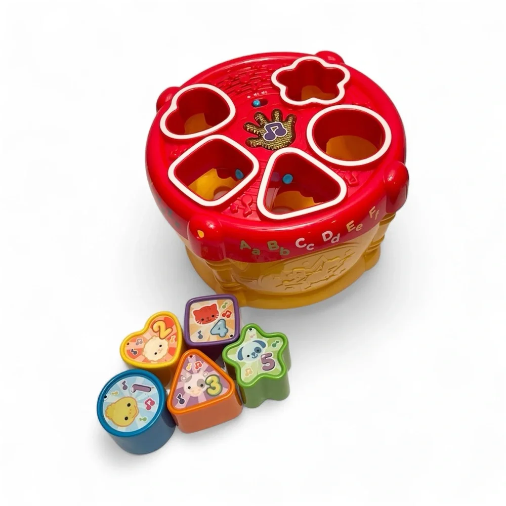 VTech Electronic Sort & Discover Drum Shapes Numbers Animals Music 6M+ Learning